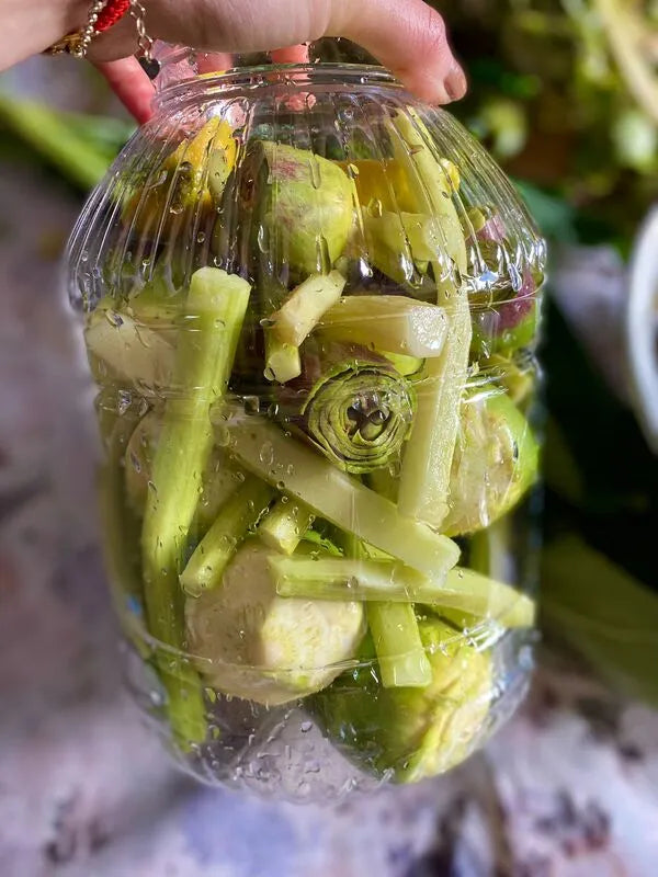 Günlük Soyulmuş Enginar Çeşitleri - 30Bebek + 15Dolmalık