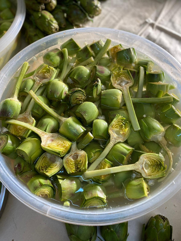 Günlük Soyulmuş Taze Kalp Enginar - Yarma Enginar Kalbi - 10 Adet