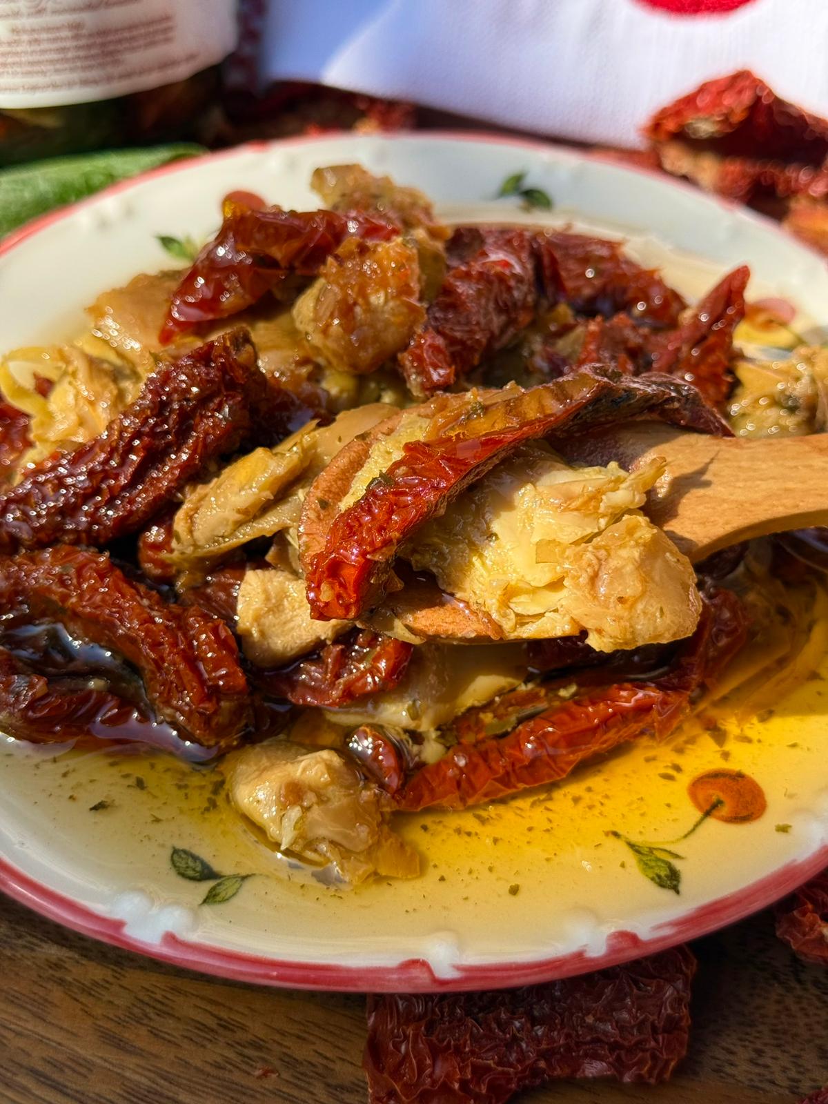 Kuru Domatesli Marine Enginar Kalbi