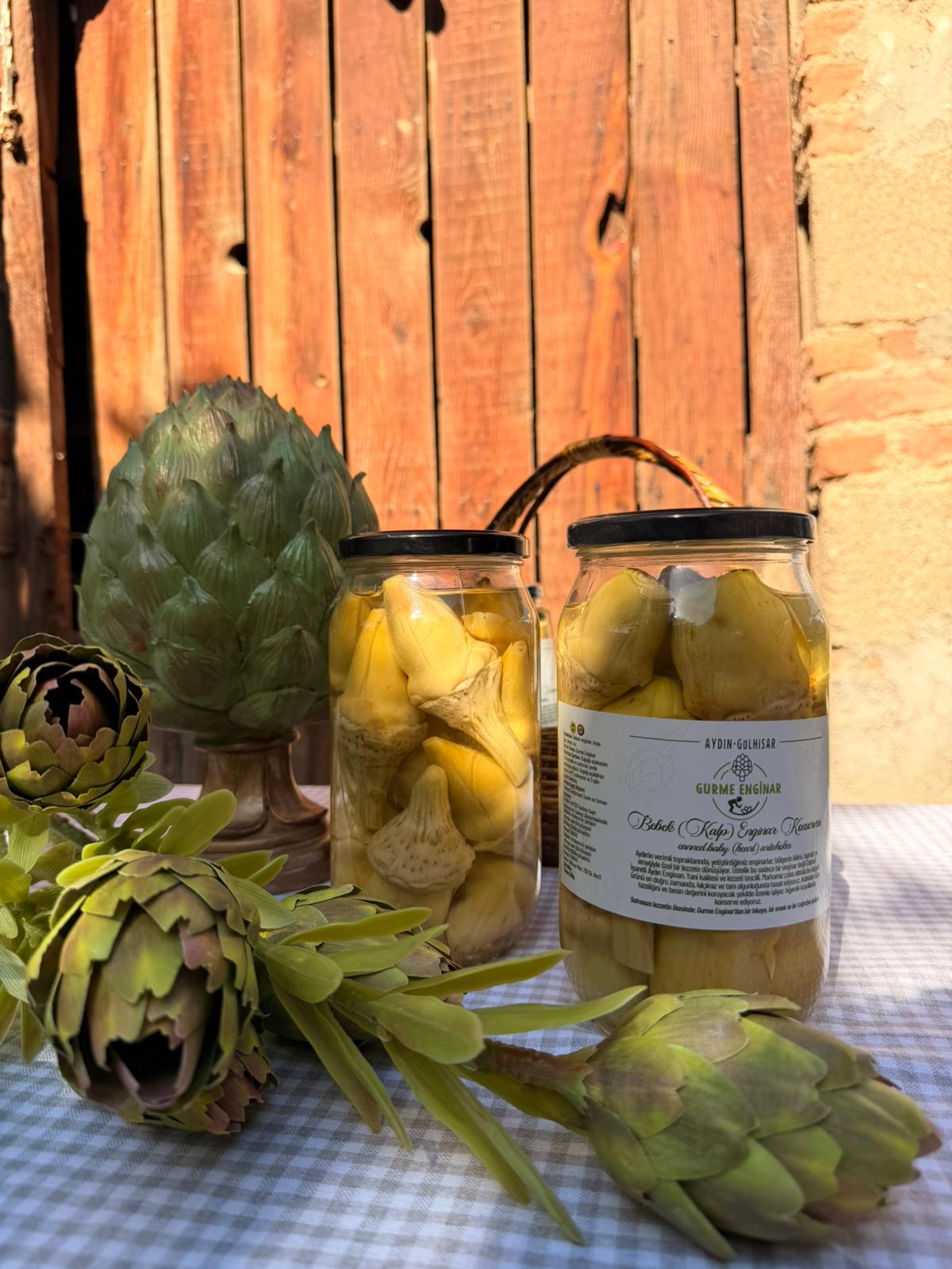 Saplı Bebek Enginar Konservesi (enginar kalbi)