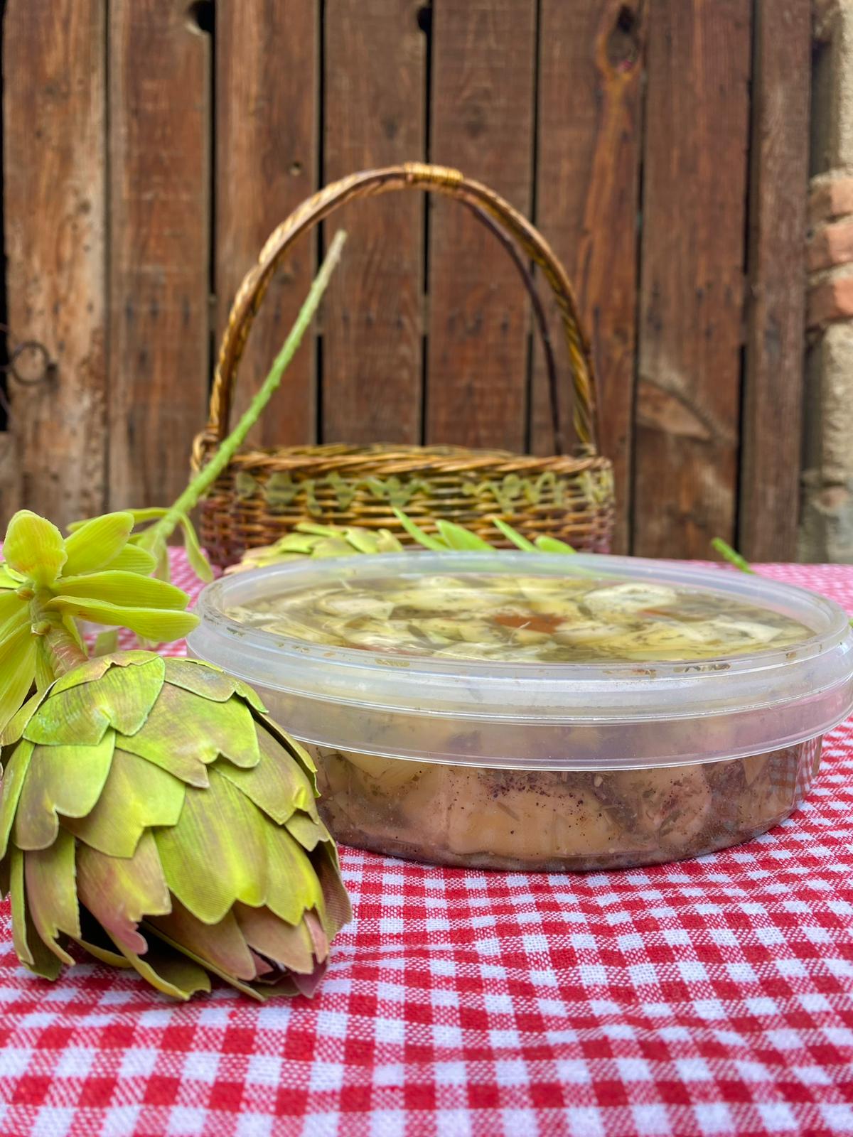 Kaya Koruğu ve Kaparili Bebek Enginar Salatası