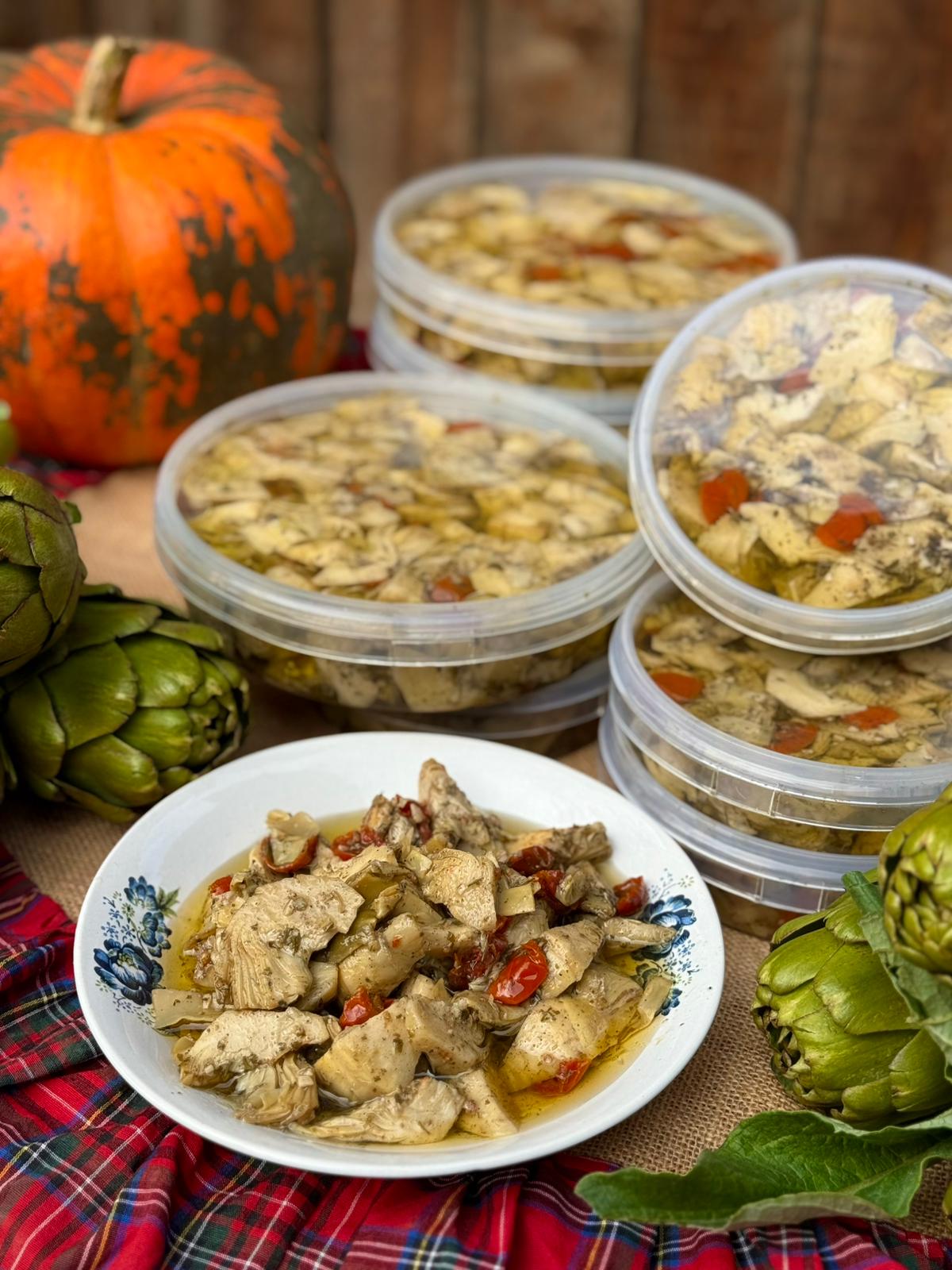 Aç – Bitir Kuru Domatesli Bebek Enginar Salatası