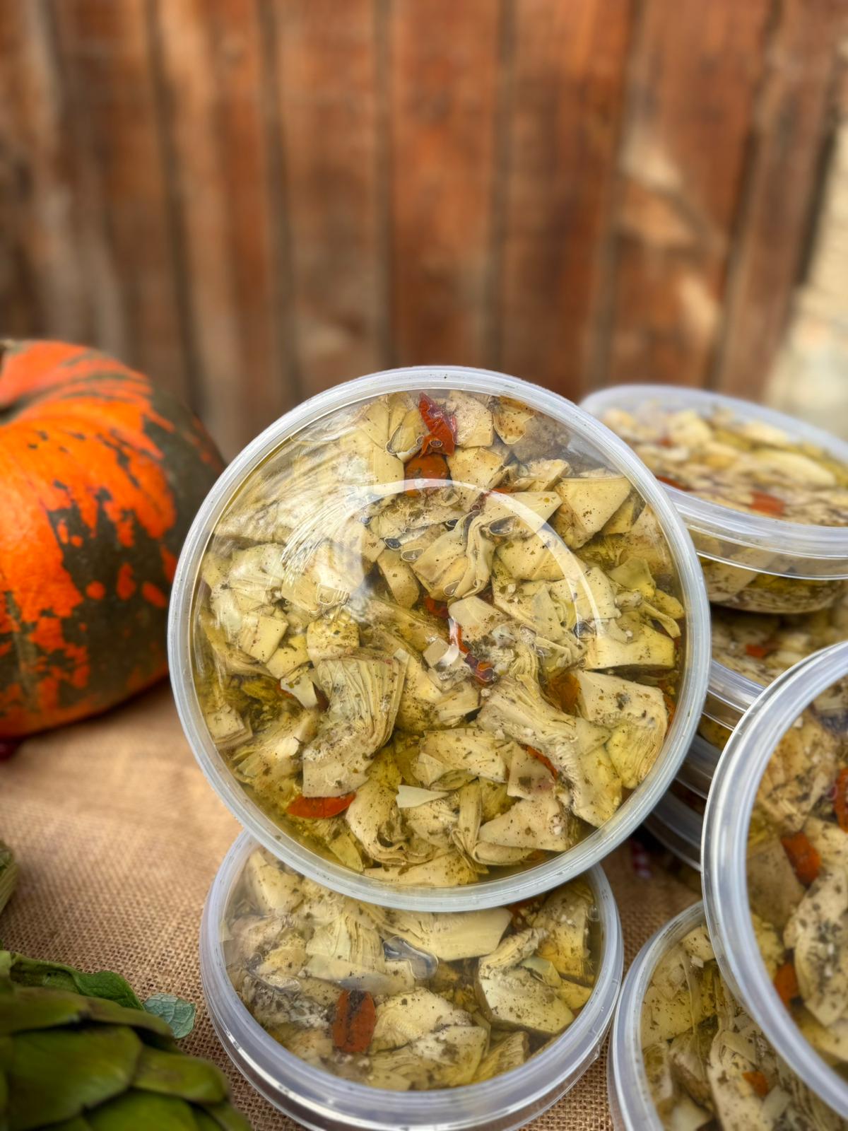 Aç – Bitir Kuru Domatesli Bebek Enginar Salatası