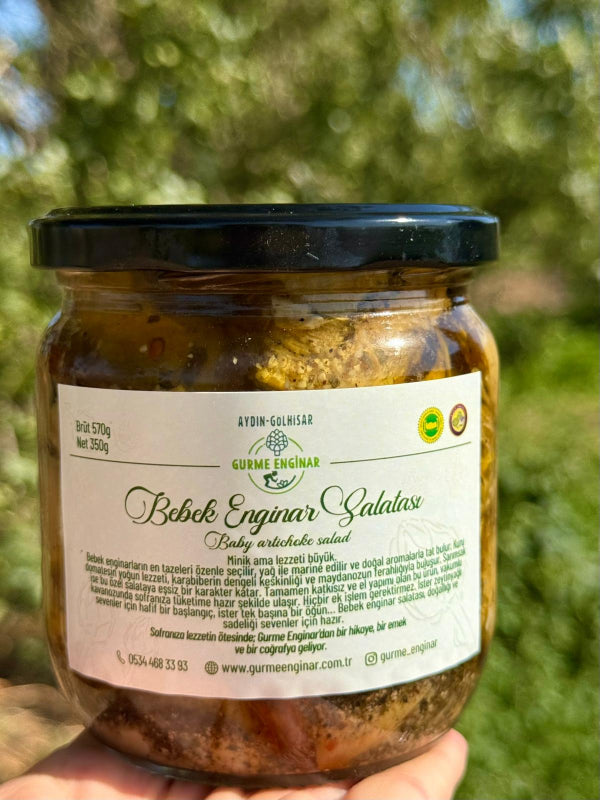 Kaya Koruğu ve Kaparili Bebek Enginar Salatası