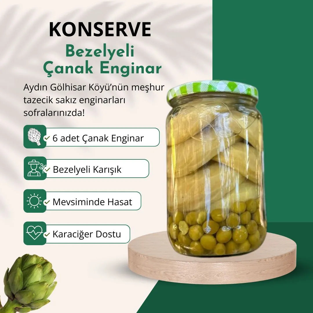 Bezelyeli 6’lı Çanak Enginar Konservesi