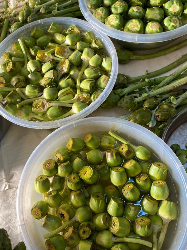 Günlük Soyulmuş Taze Kalp Enginar - Yarma Enginar Kalbi - 15 Adet