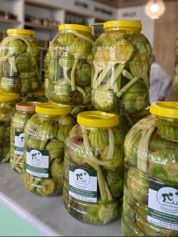 Günlük Soyulmuş Taze Kalp Enginar - Yarma Enginar Kalbi - 20 Adet