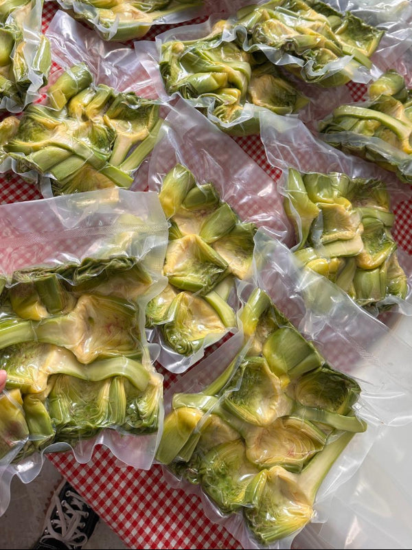 Günlük Soyulmuş Taze Kalp Enginar - Yarma Enginar Kalbi - 20 Adet