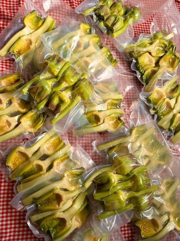 Günlük Soyulmuş Taze Kalp Enginar - Yarma Enginar Kalbi - 100 Adet