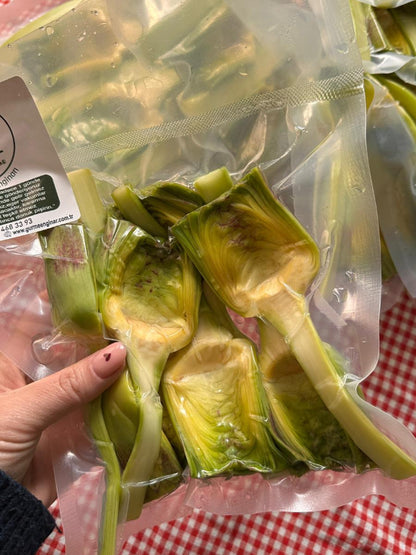 Günlük Soyulmuş Taze Kalp Enginar - Yarma Enginar Kalbi - 10 Adet